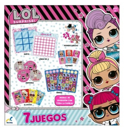 Set de Juegos 7 en 1 LOL Surprise-Juegos De Mesa-Juegos de Mesa-Akibara Xpress