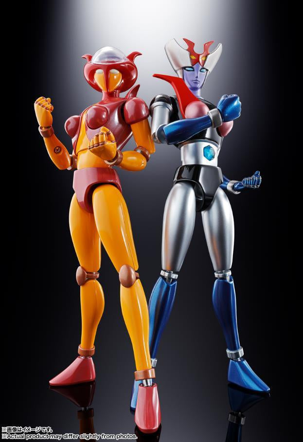 SOUL OF CHOGOKIN GX-08R APHRODAI A vs GX-09R MINERVA X-Figuras-BANDAI-Akibara Xpress