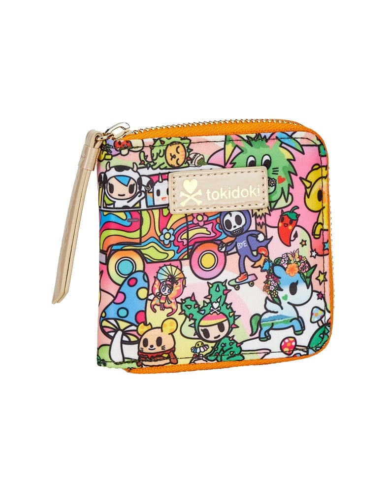 Stay Groovy Small Zip Around Wallet