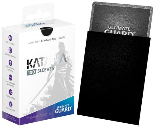 Card Sleeves: Katana Sleeves Standard Size- Black (100ct)