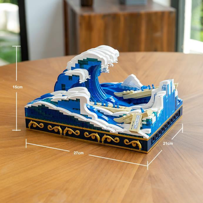 UKIYO-E Kanagawa Surfing-Figuras-PANTASY-Akibara Xpress